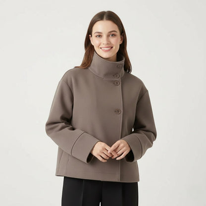 Women's Winter Coat | High Collar & Relaxed Fit