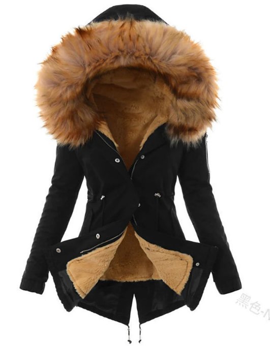 Women's Winter Parka | Hood Trim & Adjustable Waist