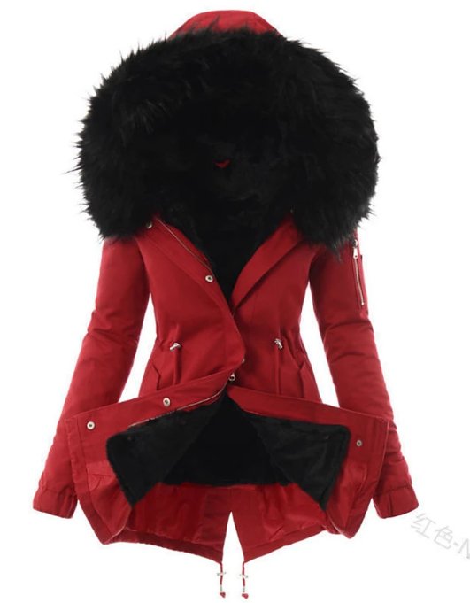Women's Winter Parka | Hood Trim & Adjustable Waist