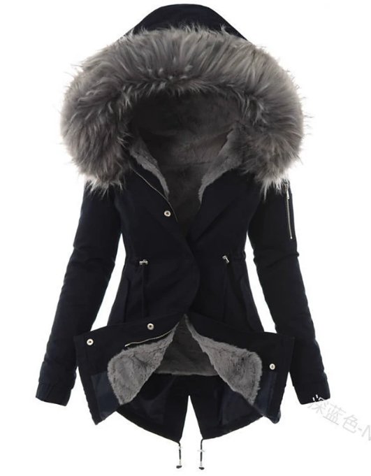 Women's Winter Parka | Hood Trim & Adjustable Waist