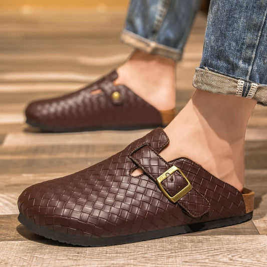 Women's Woven Clogs | Adjustable Buckle Strap