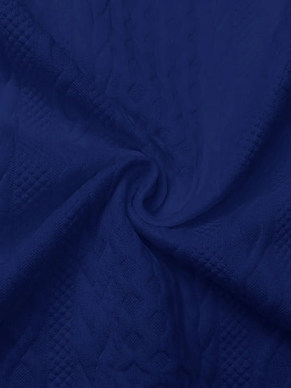 Women's Zip Up Hoodie | Cable Knit & Ribbed Cuffs