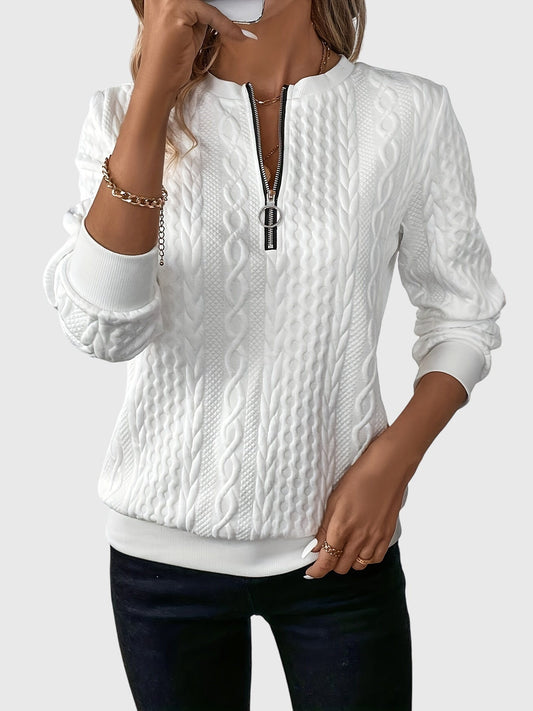 Women's Zip-Up Sweater | Adjustable Comfort