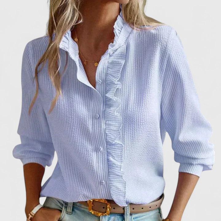 Yasmine | Chic Long Sleeve Blouse for Any Occasion