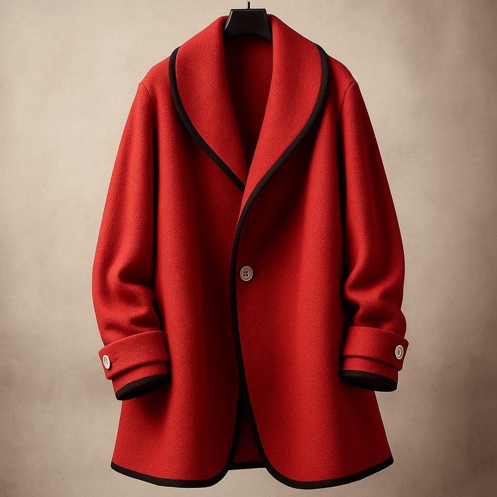 Women's Swing Winter Coat | Oversized Lapel Design