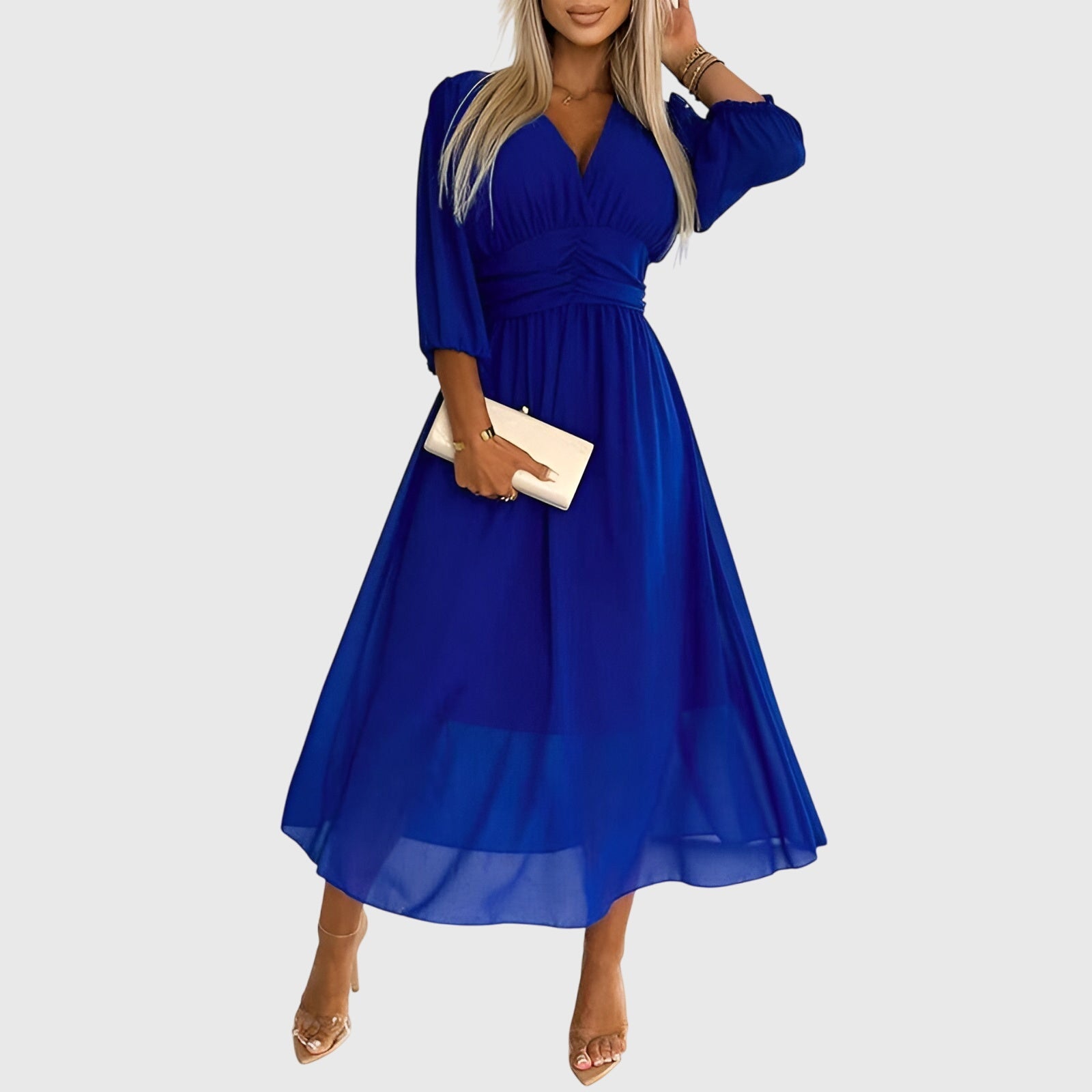 Chloe™ | Silky Chiffon Evening Dress