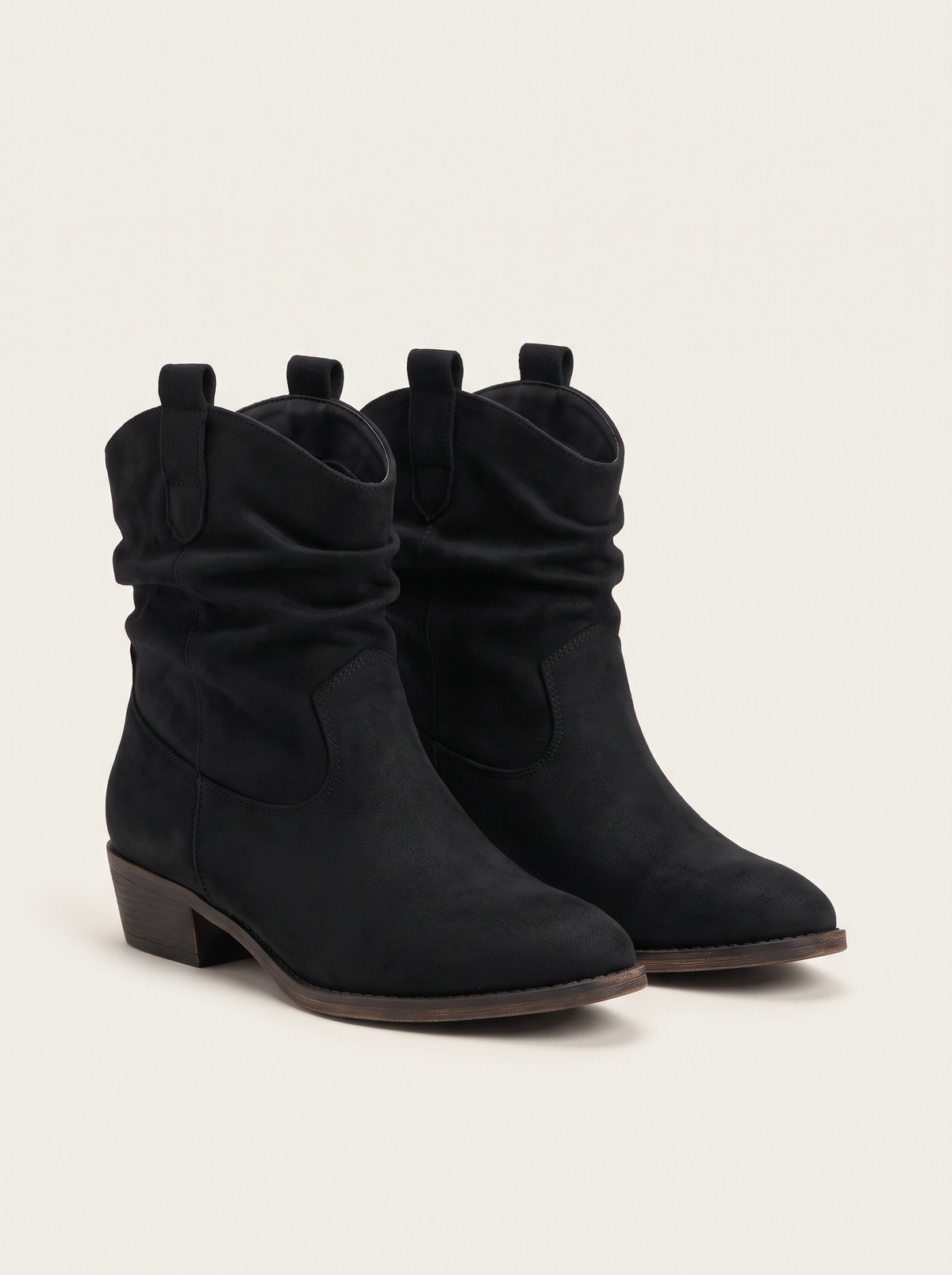 Women's Western Ankle Boots | Slouch Fit & Pull-On