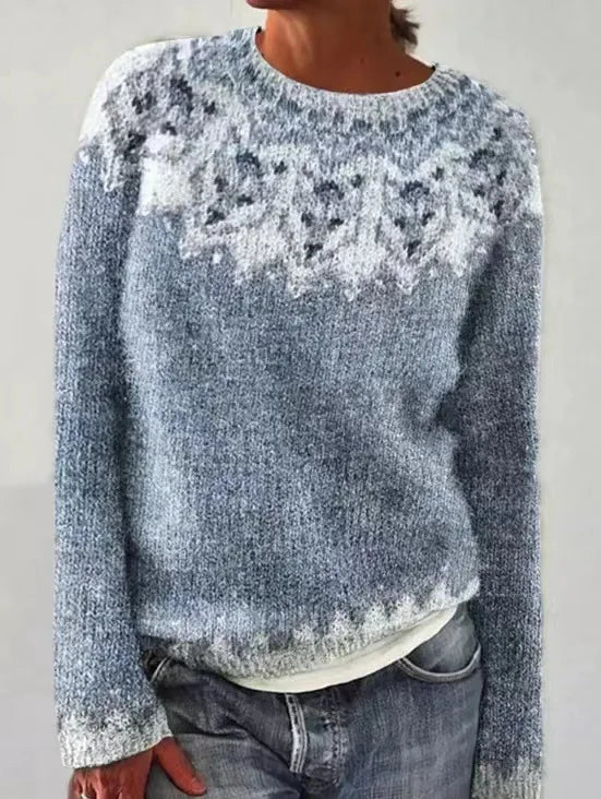 Women's Nordic Pattern Jumper | Relaxed Fit & Cozy Comfort