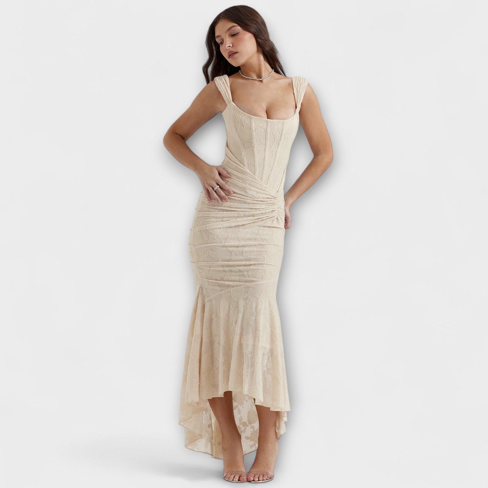 Renske - Chic Corset Long Dress for Events
