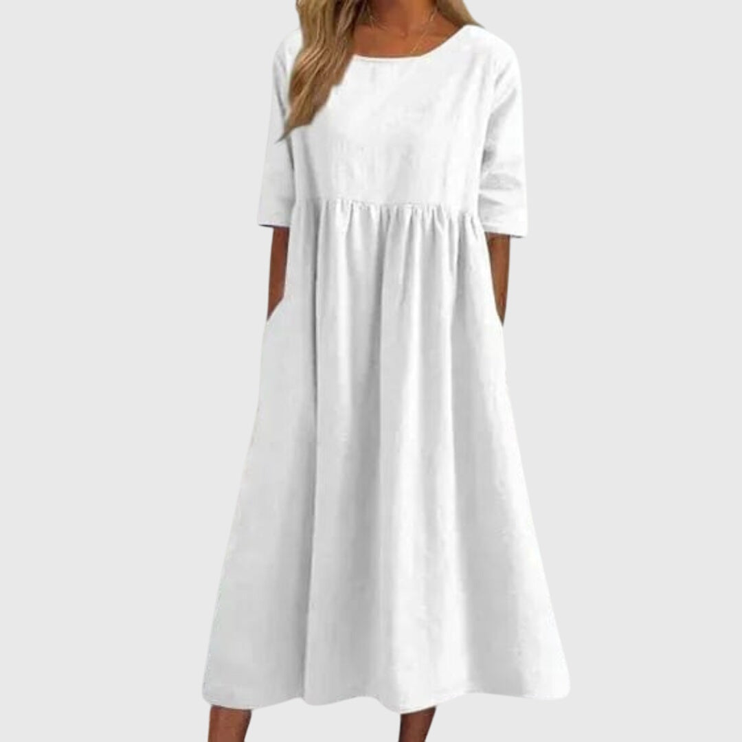Haisley™ | Chic Short-Sleeved Dress for Any Occasion