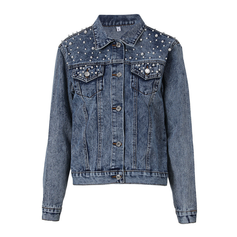 Women's Jacket | Embroidered Pearl Detail 1