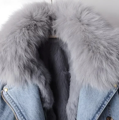 Women's Jacket | Fluffy Collar & Adjustable Hem 4