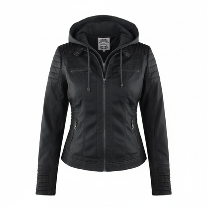 Women's Biker Jacket | Fitted Silhouette & Full Zip 6