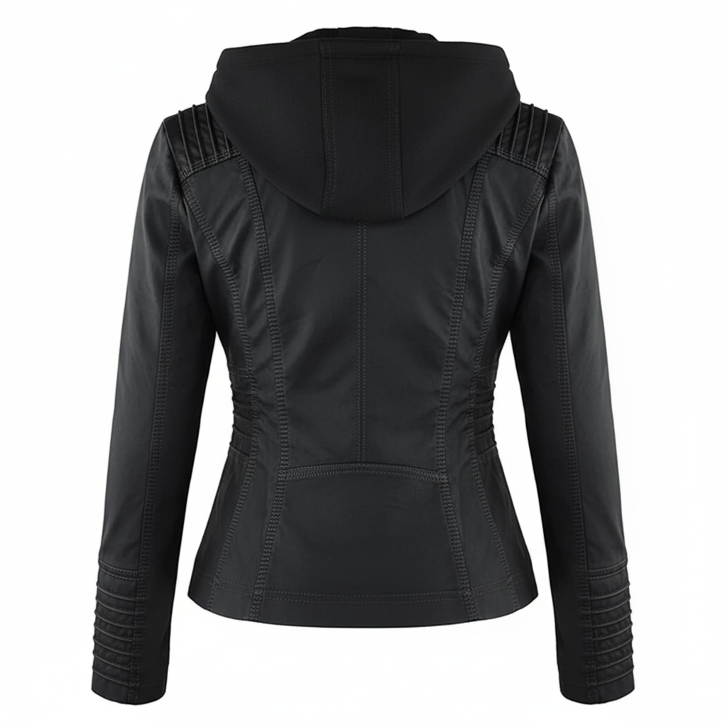 Women's Biker Jacket | Fitted Silhouette & Full Zip 9