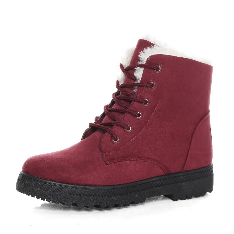 Women's Winter Ankle Boots | Lace-Up & Grip Sole 6