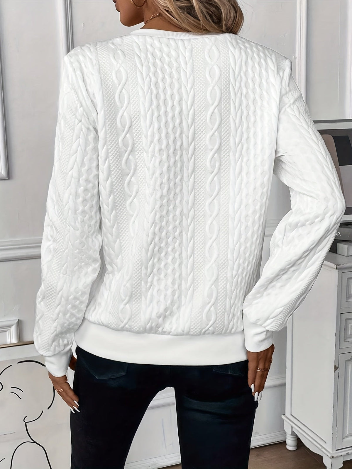 Women's Zipper Sweater | Loose Fit & Long Sleeves 2