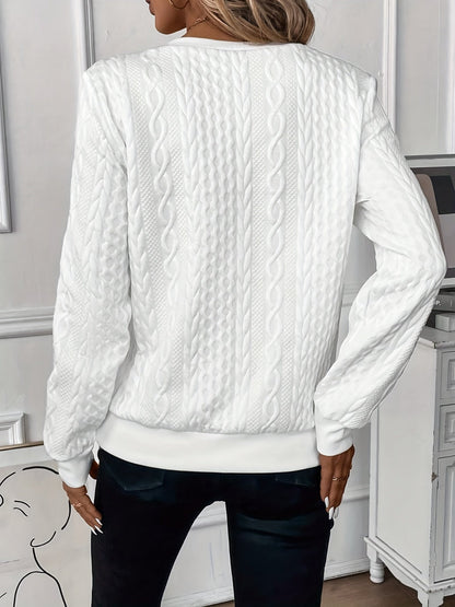 Women's Zipper Sweater | Loose Fit & Long Sleeves 2
