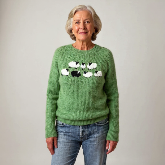 Women's Retro Knit Sweater | Soft & Cosy Comfort