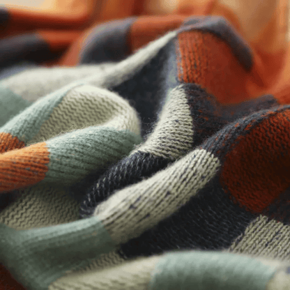 Image of Greta | Women's Turtleneck Color Block Sweater