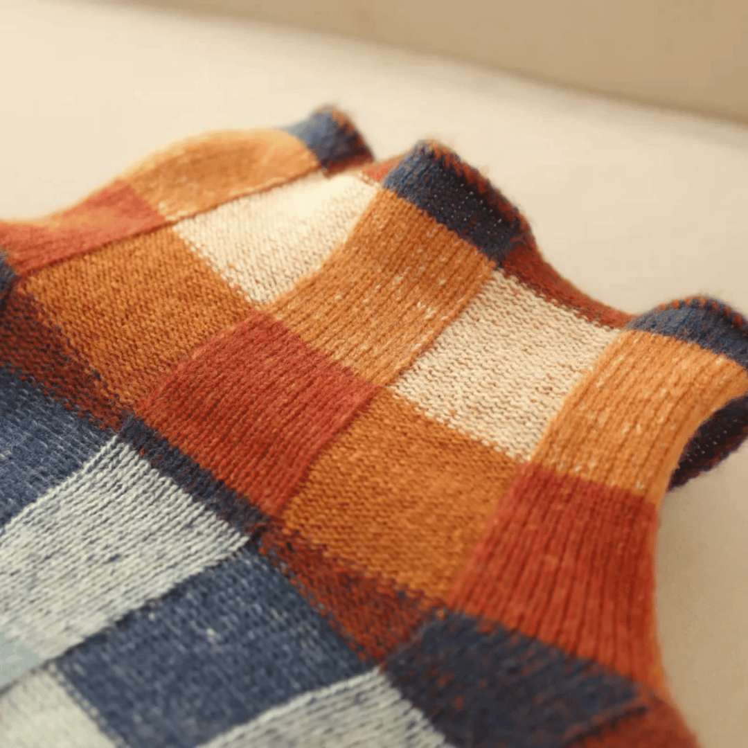 Image of Greta | Women's Turtleneck Color Block Sweater