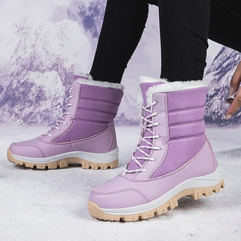 Women's Winter Boots | Lace-Up & Side Zip Closure 2