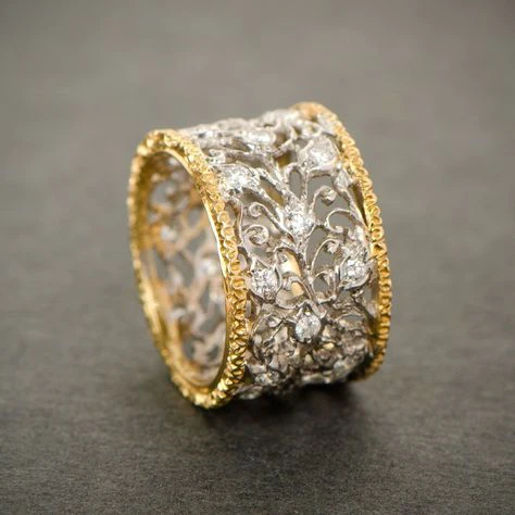 Mika - Vintage Ivy Band with Zirconia
