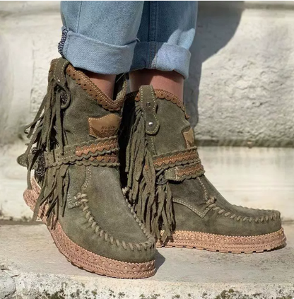 Women's Western Boots | Fringed Bohemian Design