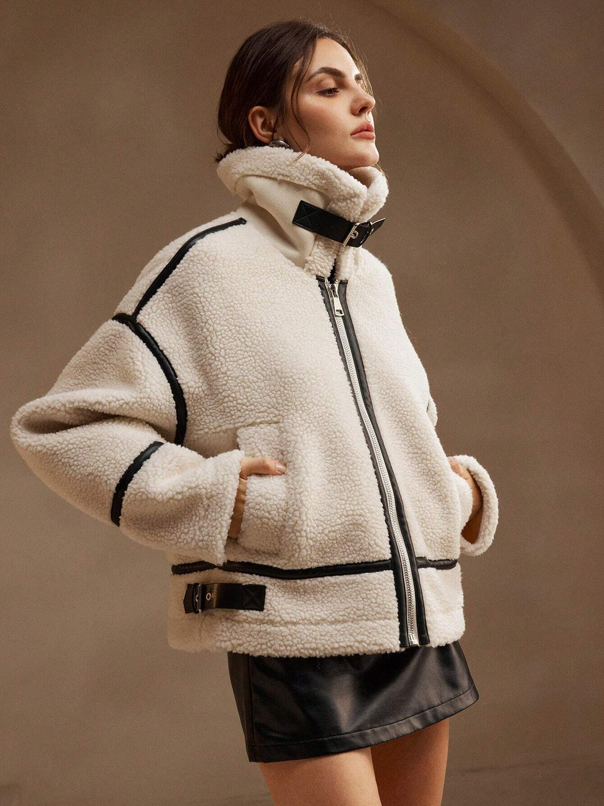 Image of Kylie | Women's Oversized Sherpa Jacket