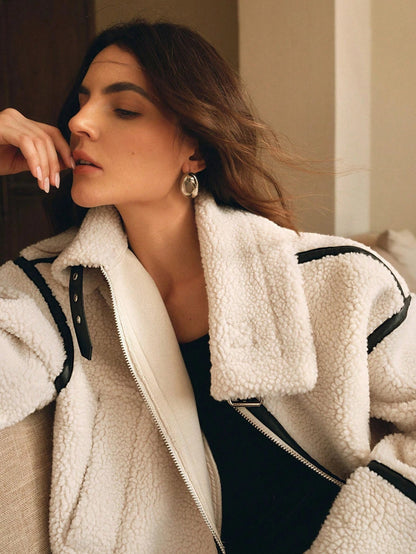 Image of Kylie | Women's Oversized Sherpa Jacket