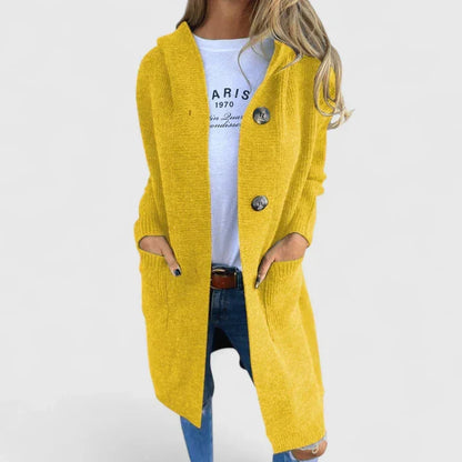 Women's Long Cardigan | Button Front & Warm Knit 4