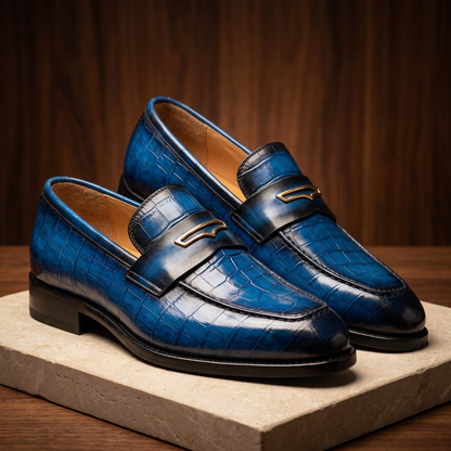 Women's Penny Loafers | Embossed Texture & All-Day Comfort 5