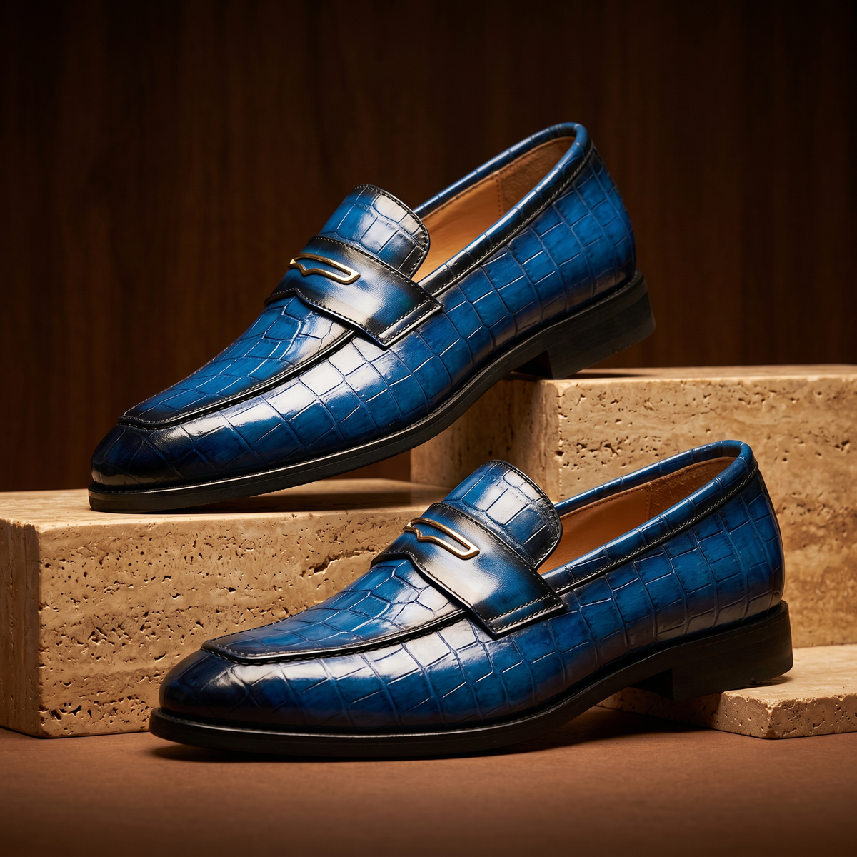 Women's Penny Loafers | Embossed Texture & All-Day Comfort 8