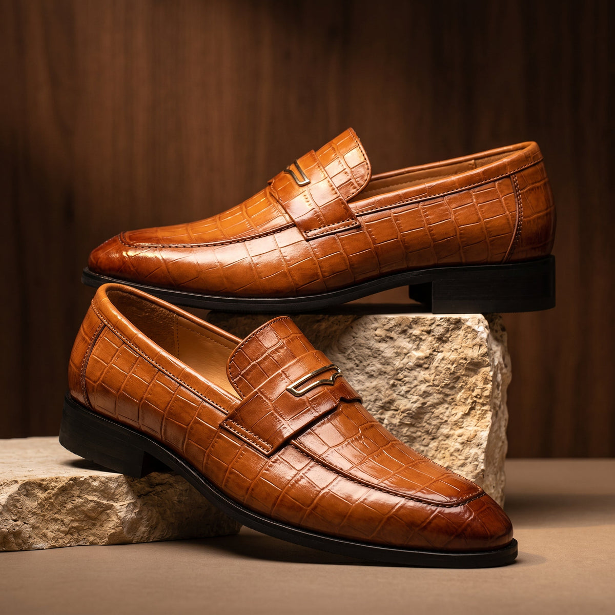 Women's Penny Loafers | Embossed Texture & All-Day Comfort 7