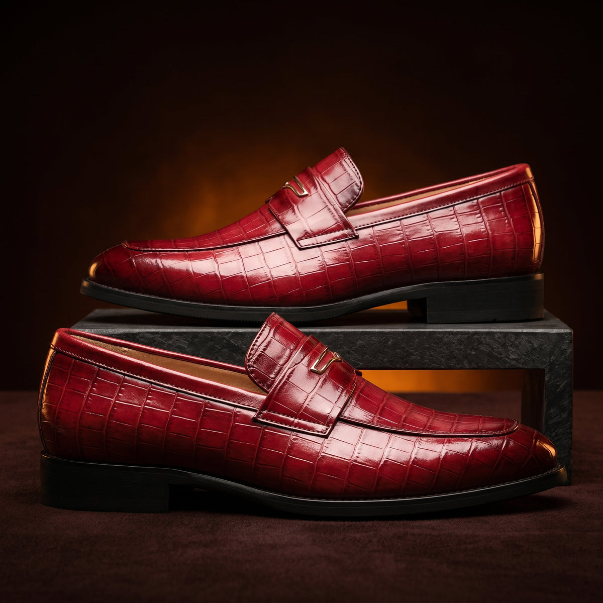 Women's Penny Loafers | Embossed Texture & All-Day Comfort 2