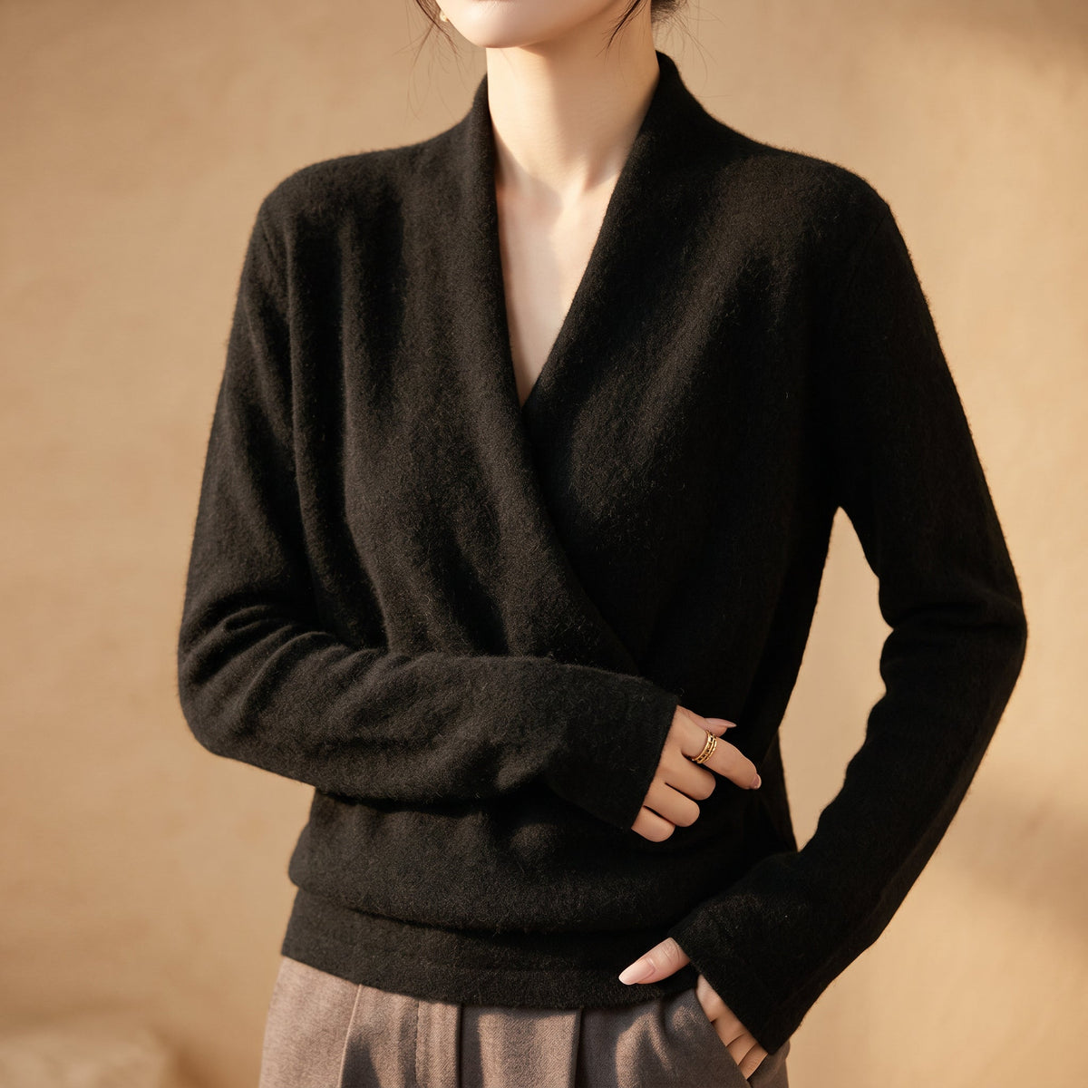 Women's Wrap Sweater | Soft & Breathable Comfort 7