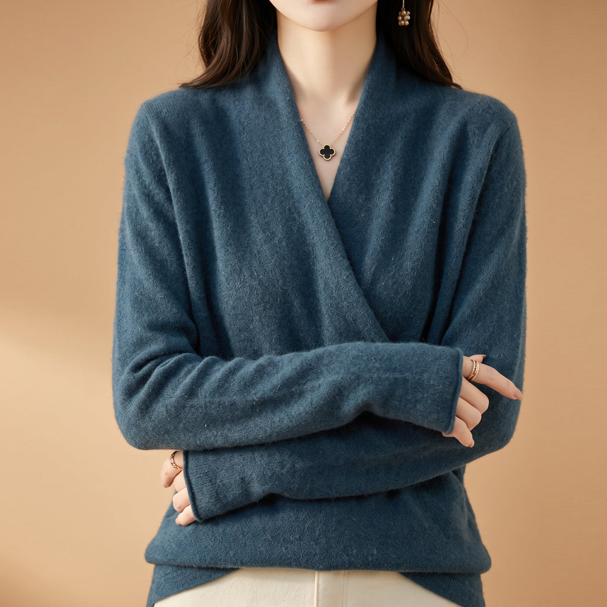 Women's Wrap Sweater | Soft & Breathable Comfort 3