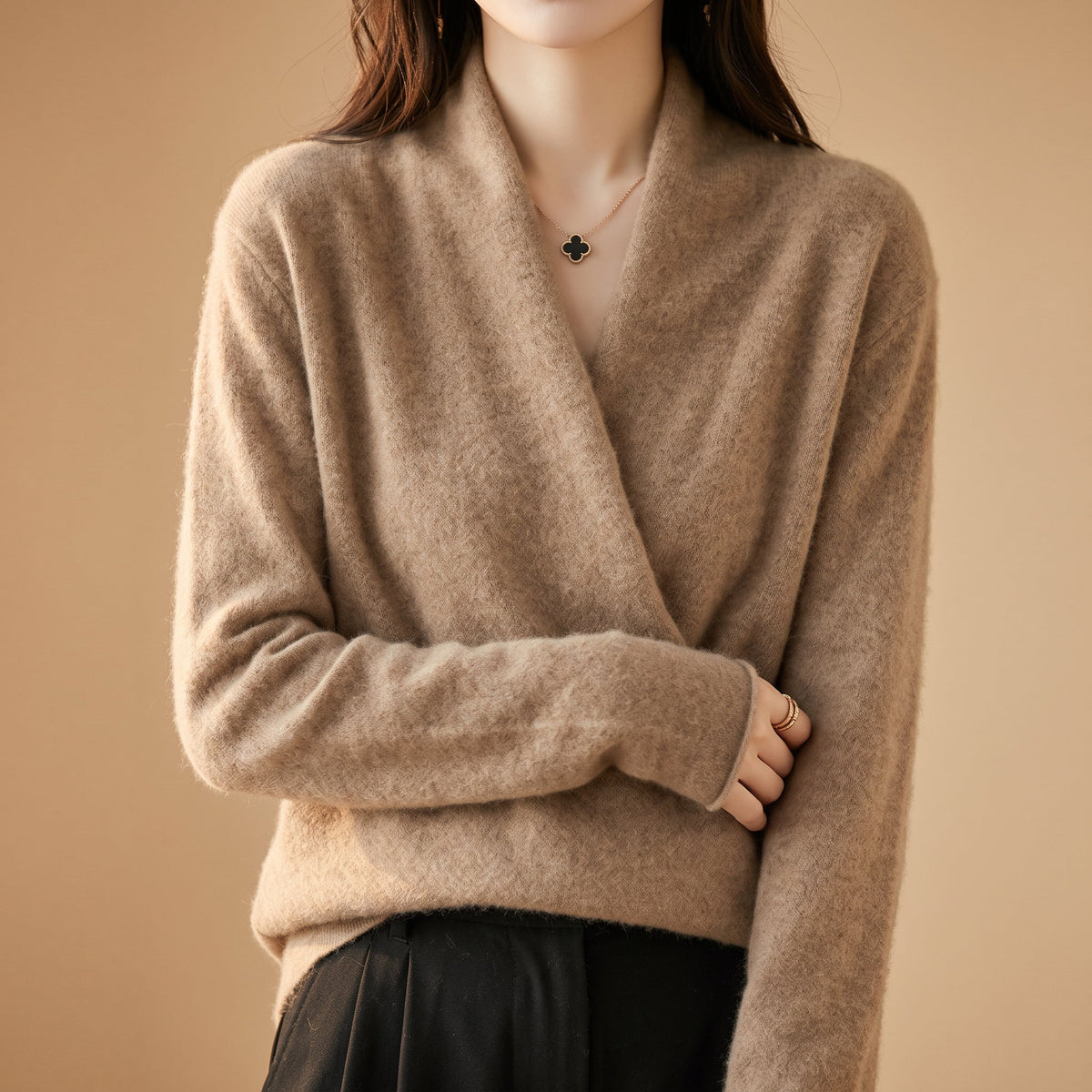 Women's Wrap Sweater | Soft & Breathable Comfort 2
