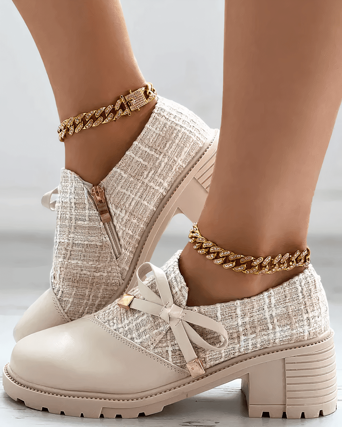 Women's Block Heel Loafers | Round Toe & Cushioned Comfort 1