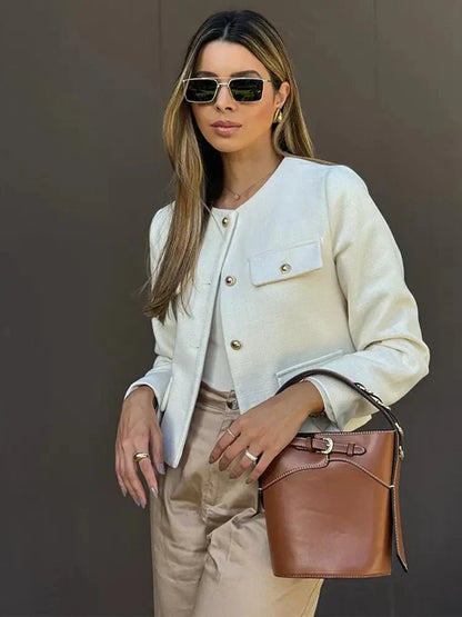 Arya - Stylish Tweed Blazer for Any Occasion