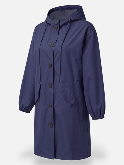 Women's Long Raincoat | Waterproof & Hooded 8