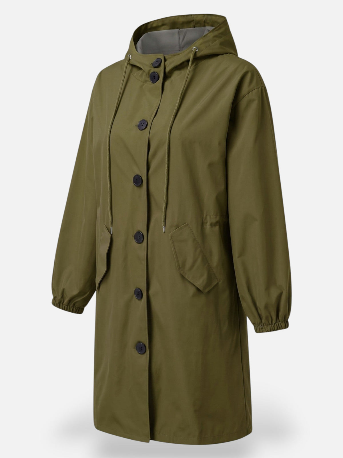 Women's Long Raincoat | Waterproof & Hooded 4