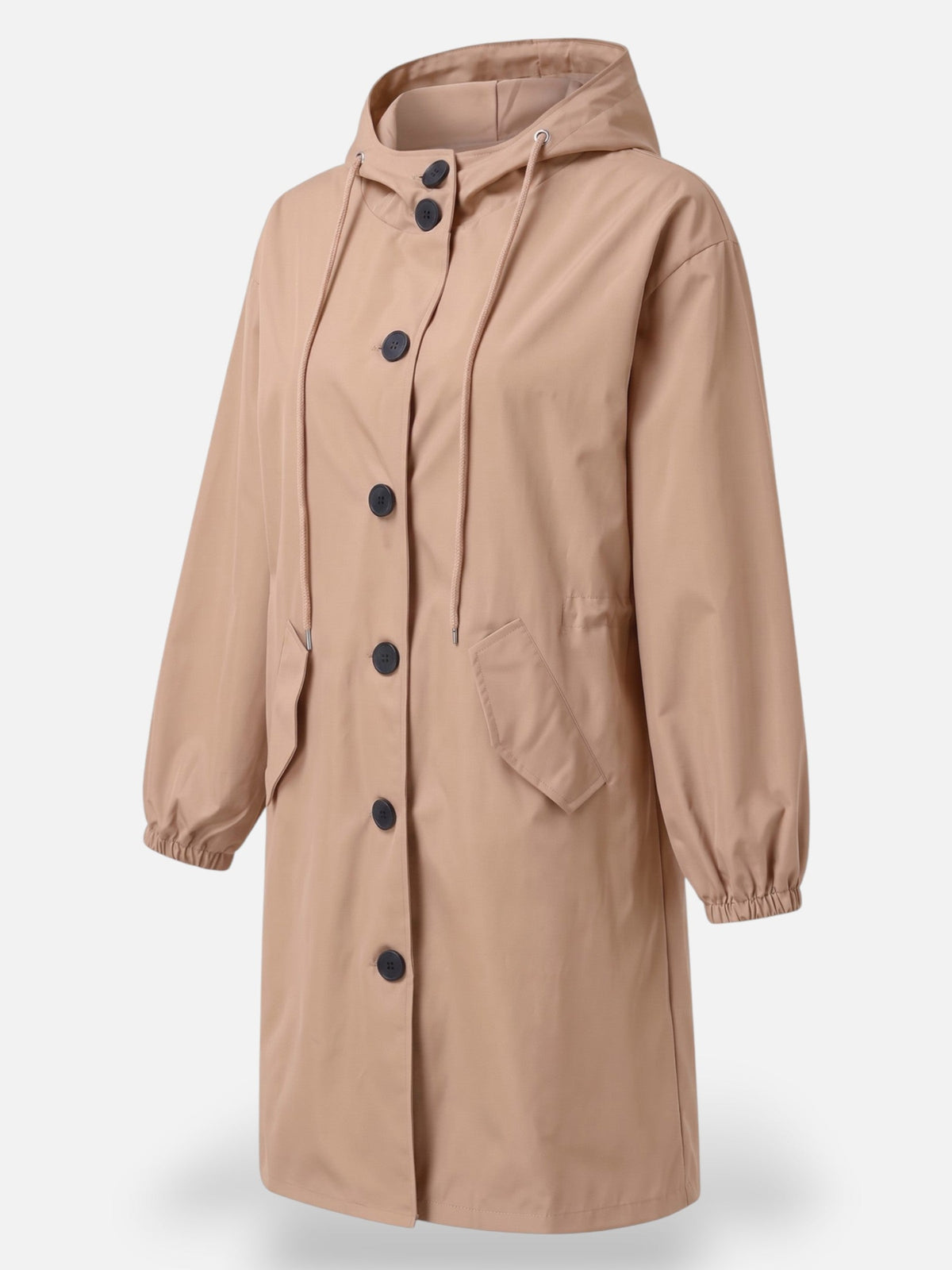 Women's Long Raincoat | Waterproof & Hooded 1