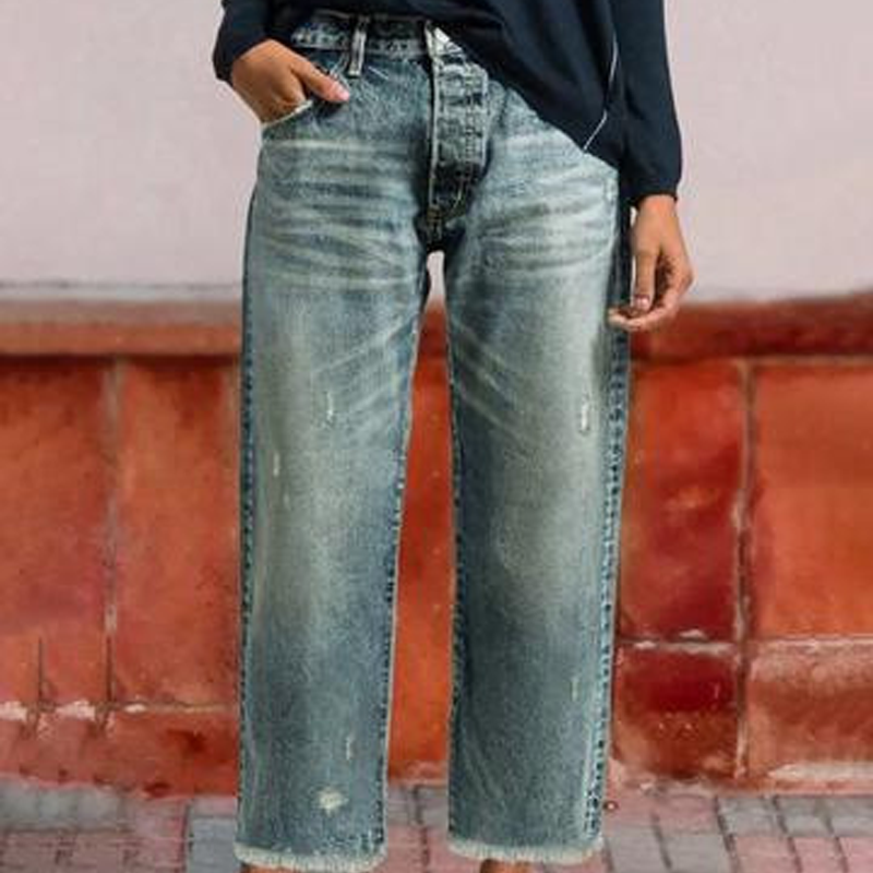 Women's Cropped Jeans | Straight Cut & All-Day Comfort 5