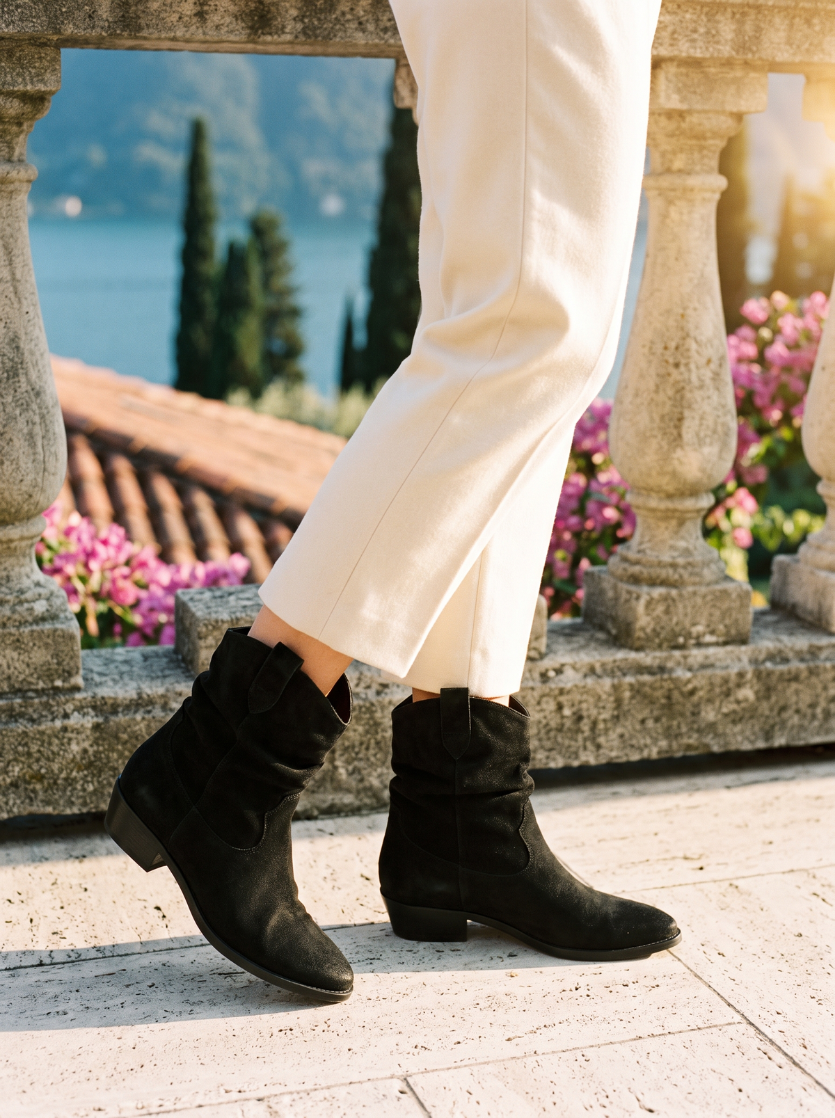 Women's Western Ankle Boots | Slouch Fit & Pull-On