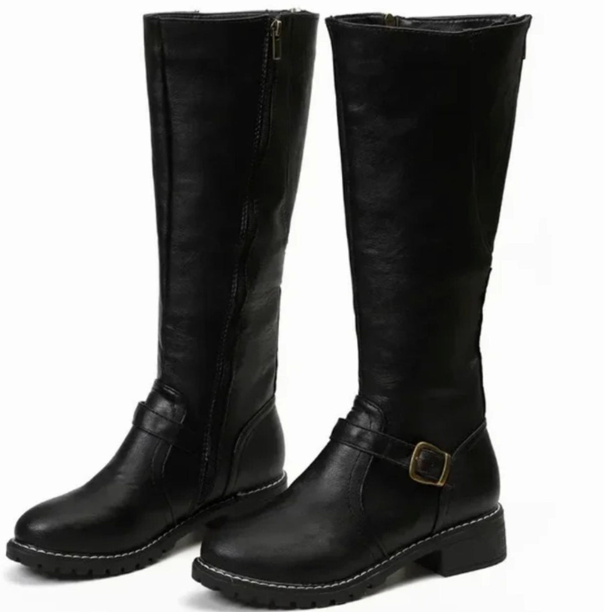 Women's Knee High Boots | Adjustable Buckle & Grip Sole