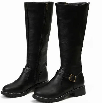 Women's Knee High Boots | Adjustable Buckle & Grip Sole